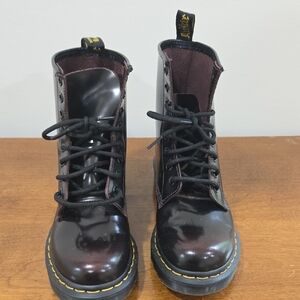 Dr. Martens Glossy Black Lace-Up Boots